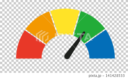 Vector illustrations of measuring instruments, gauges, scales, and scales representing evaluation, scores, progress, and speed. Vector illustrations of measuring instruments, gauges, scales, and scales representing evaluation, scores, progress, and speed. 141428533