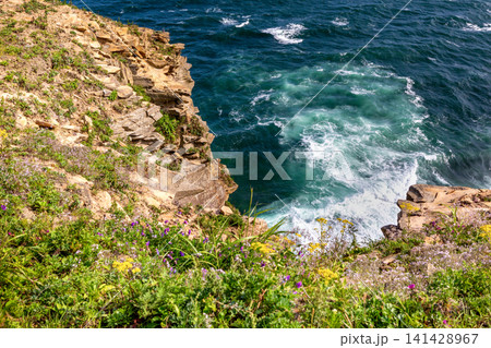 Summer seascape. Rock, Sea. Summer seascape. Rock, Sea. 141428967