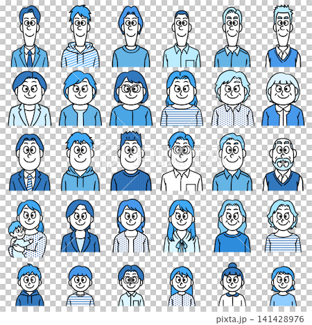 Person icon set Person icon set 141428976