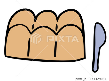 Hand drawn bread loaf for coffee break, bakery, vegan, pastry, bread shop, menu, cafe, recipe, restaurant, baking book, department store, gourmet, sticker, office workers, snack, lunch time, sandwich	 141429084