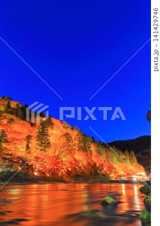 【愛知県】香嵐渓の紅葉ライトアップ 【愛知県】香嵐渓の紅葉ライトアップ 141429746