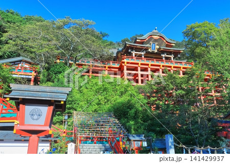 【佐賀県】快晴下の祐徳稲荷神社 【佐賀県】快晴下の祐徳稲荷神社 141429937