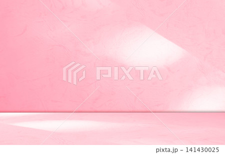 Background pink wall studio shadow kitchen podium table product backdrop room pattern gradient light autumn mockup cosmetic abstract cream color pastel texture scene summer loft scene template. 141430025