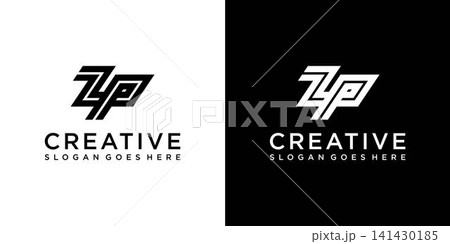 ZP or PZ initial letter logo design vector ZP or PZ initial letter logo design vector 141430185