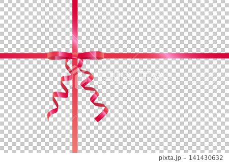 Shiny satin red ribbon material for wrapping. Shiny satin red ribbon material for wrapping. 141430632