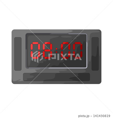 Illustration of Digital Clock Illustration of Digital Clock 141430819