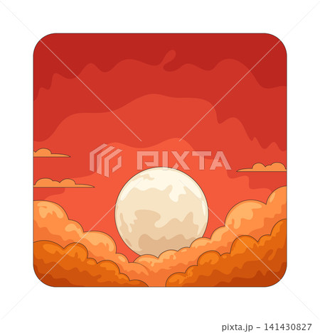 Illustration of Sunset Illustration of Sunset 141430827