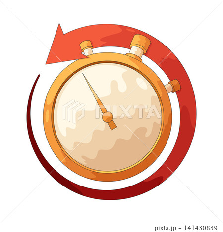 Illustration of Stopwatch Reset Illustration of Stopwatch Reset 141430839