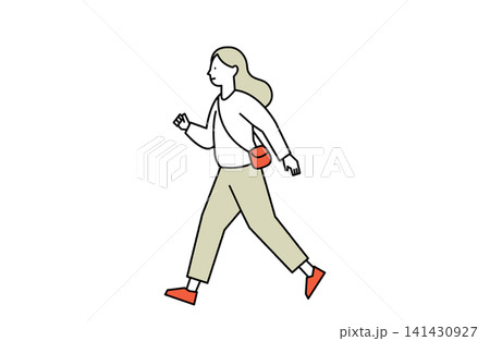 ウォーキングする人8 141430927