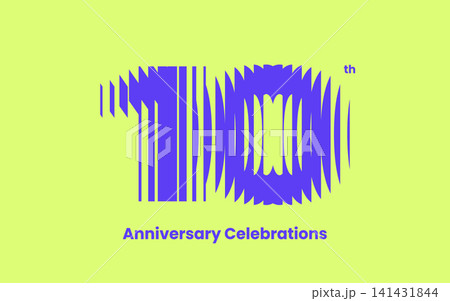 Anniversary logo or emblem design for event. 141431844