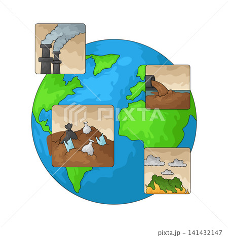 Illustration of pollution 141432147