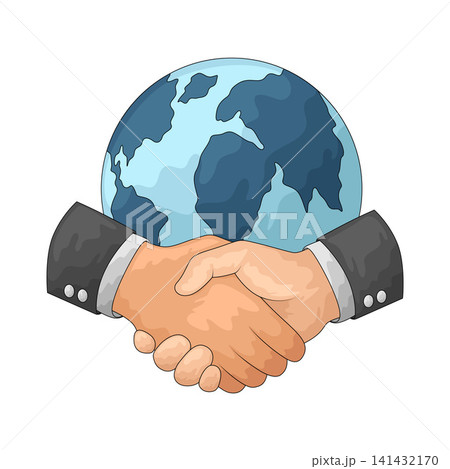 Illustration of global cooperation 141432170