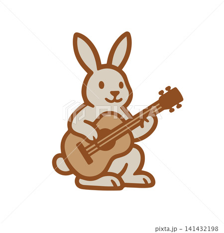 rabbit playing the guitar rabbit playing the guitar 141432198