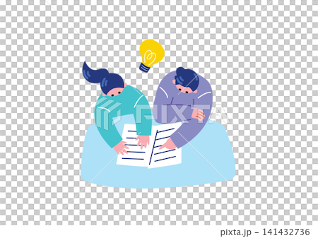 Illustrations related to teamwork, business, and education. Illustrations related to teamwork, business, and education. 141432736