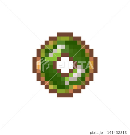 ドット絵の抹茶ドーナツ 141432818