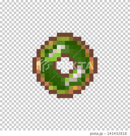 ドット絵の抹茶ドーナツ 141432818