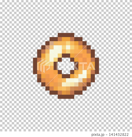ドット絵のプレーンドーナツ ドット絵のプレーンドーナツ 141432822