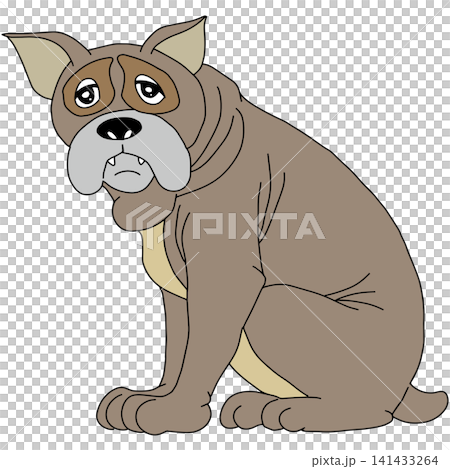 手書き動物イラスト☆犬 141433264