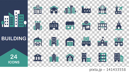Building icon set: office buildings, houses, apartments, companies, libraries, hospitals, etc. Building icon set: office buildings, houses, apartments, companies, libraries, hospitals, etc. 141433558
