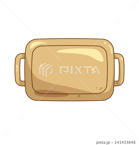 Illustration of serving tray 141433648