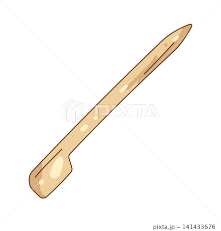 Illustration of wooden skewer 141433676