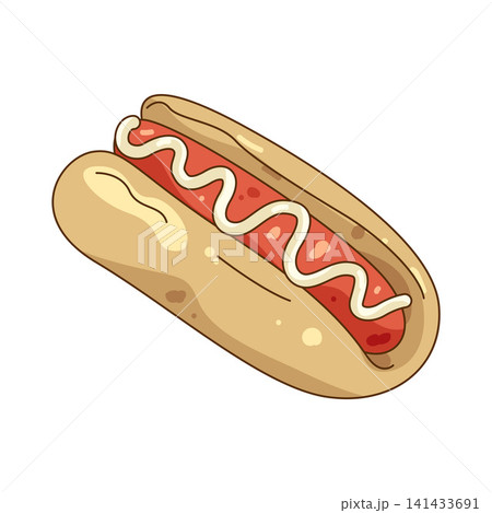 Illustration of hot dog Illustration of hot dog 141433691