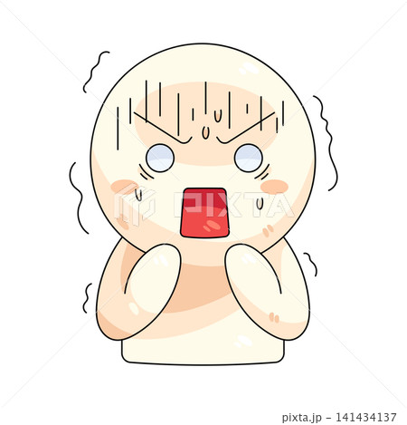 Illustration of fear reaction Illustration of fear reaction 141434137