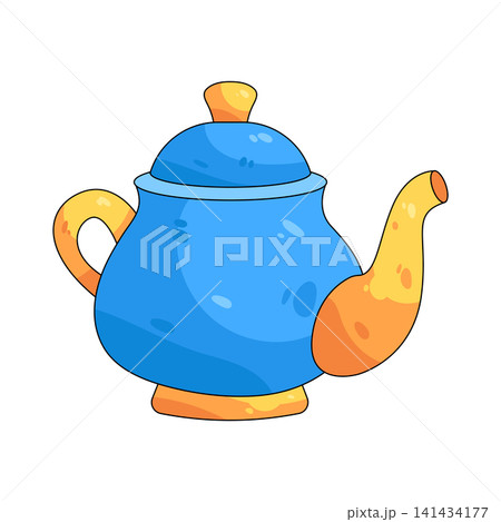 Illustration of teapot 141434177