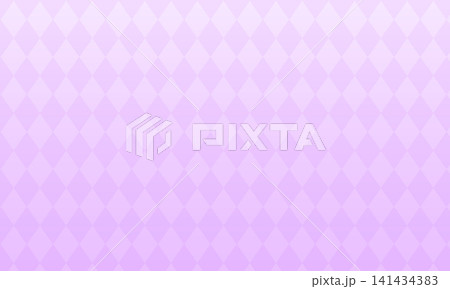かわいい菱形チェックの背景素材（パープル） 141434383