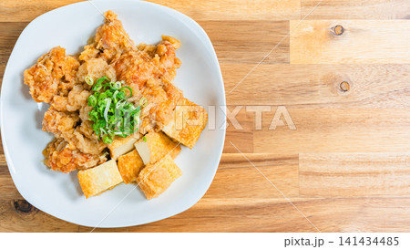 鶏肉のみぞれ煮 厚揚げ入りの和風おかず 141434485