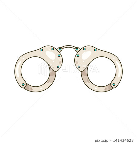 Illustration of handcuffs 141434625