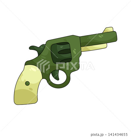 Illustration of revolver Illustration of revolver 141434655
