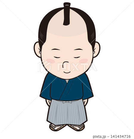 お辞儀する武士 お辞儀する武士 141434716