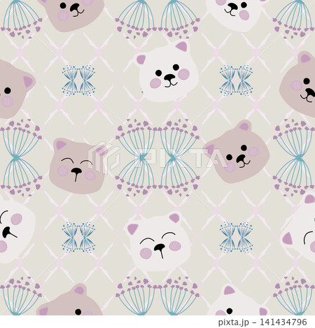 Floral seamless pattern, Flower chintz pattern seamless vector border print. Botanical batik background. Arabesque floral ornament motif for decoration fabric, women clothing, scarf, wallpaper design. Floral seamless pattern, Flower chintz pattern seamless vector border print. Botanical batik background. Arabesque floral ornament motif for decoration fabric, women clothing, scarf, wallpaper design. 141434796