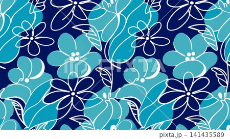 Abstract Hand Drawn Floral Seamless Pattern Vector background Abstract Hand Drawn Floral Seamless Pattern Vector background 141435589