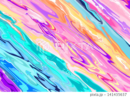 カラフルなマーブル模様背景画像 カラフルなマーブル模様背景画像 141435637