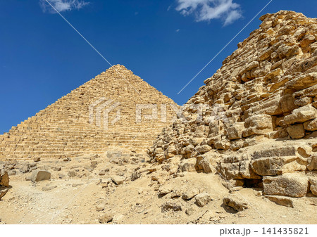 The majesty of the Egyptian pyramids, Cairo, Giza The majesty of the Egyptian pyramids, Cairo, Giza 141435821