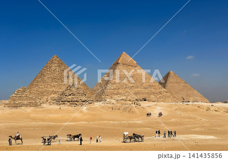 The majesty of the Egyptian pyramids, Cairo, Giza The majesty of the Egyptian pyramids, Cairo, Giza 141435856