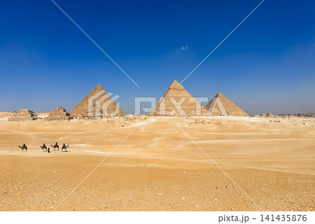The majesty of the Egyptian pyramids, Cairo, Giza The majesty of the Egyptian pyramids, Cairo, Giza 141435876