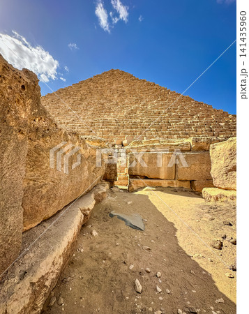 The majesty of the Egyptian pyramids, Cairo, Giza 141435960
