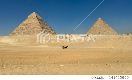 The majesty of the Egyptian pyramids, Cairo, Giza 141435999