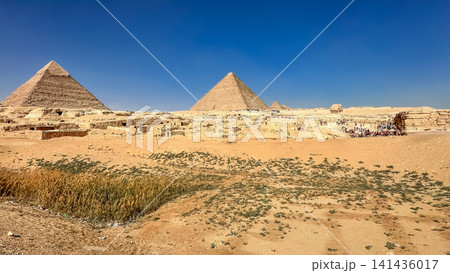 The majesty of the Egyptian pyramids, Cairo, Giza 141436017