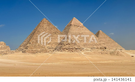 The majesty of the Egyptian pyramids, Cairo, Giza 141436141