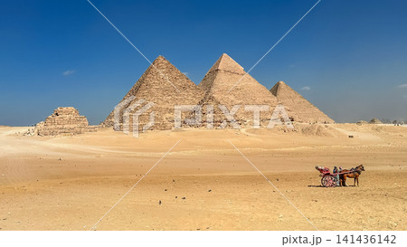 The majesty of the Egyptian pyramids, Cairo, Giza The majesty of the Egyptian pyramids, Cairo, Giza 141436142