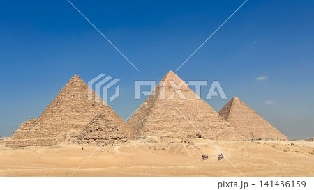 The majesty of the Egyptian pyramids, Cairo, Giza 141436159