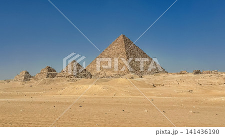 The majesty of the Egyptian pyramids, Cairo, Giza 141436190