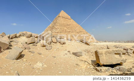The majesty of the Egyptian pyramids, Cairo, Giza 141436259