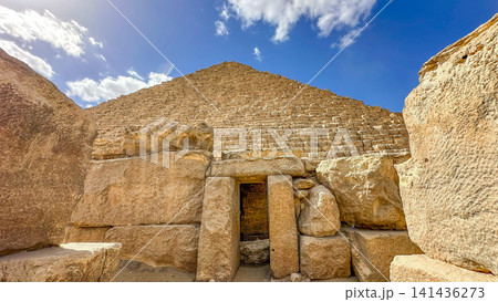 The majesty of the Egyptian pyramids, Cairo, Giza 141436273