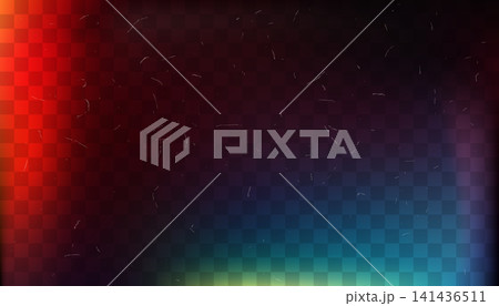 Cinematic film light leak gradient overlay on transparent background with dust Cinematic film light leak gradient overlay on transparent background with dust 141436511