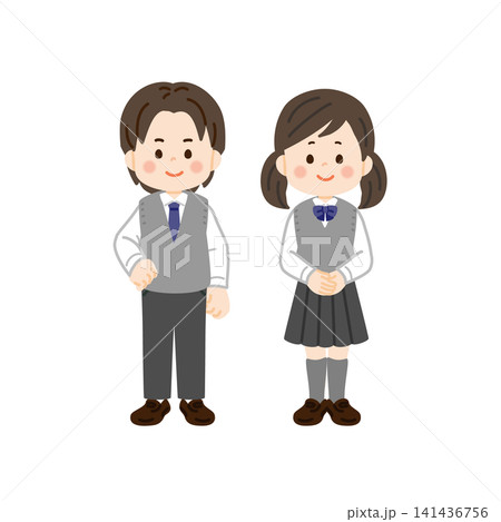 ベストスタイルの制服の学生 141436756